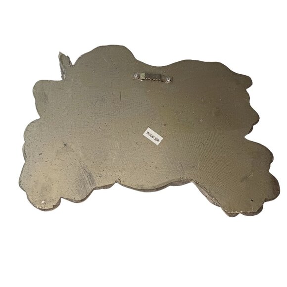 Victorian Winged Cherubs Wall Pocket Resin Garden Art Ornament Faux Concrete - Picture 2 of 10